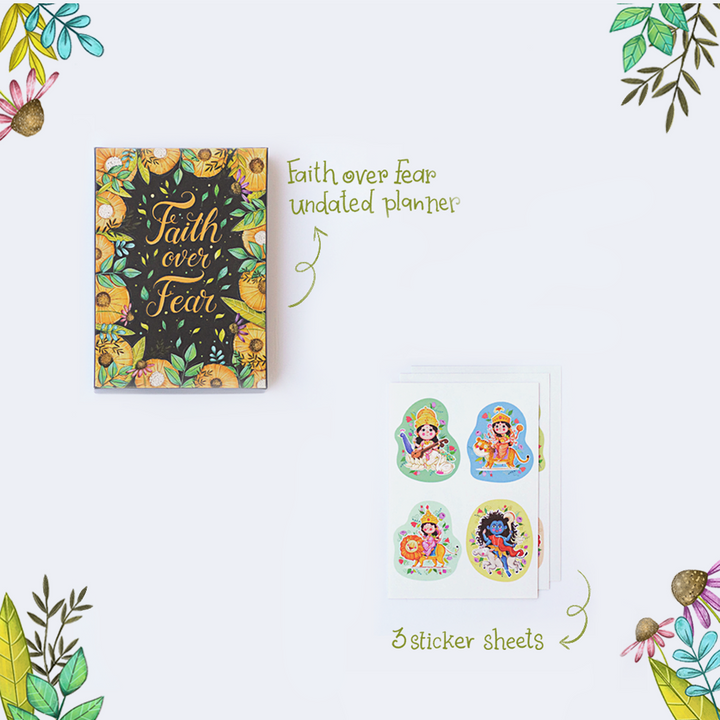 Faith Over Fear Undated Planner & Sticker Sheets
