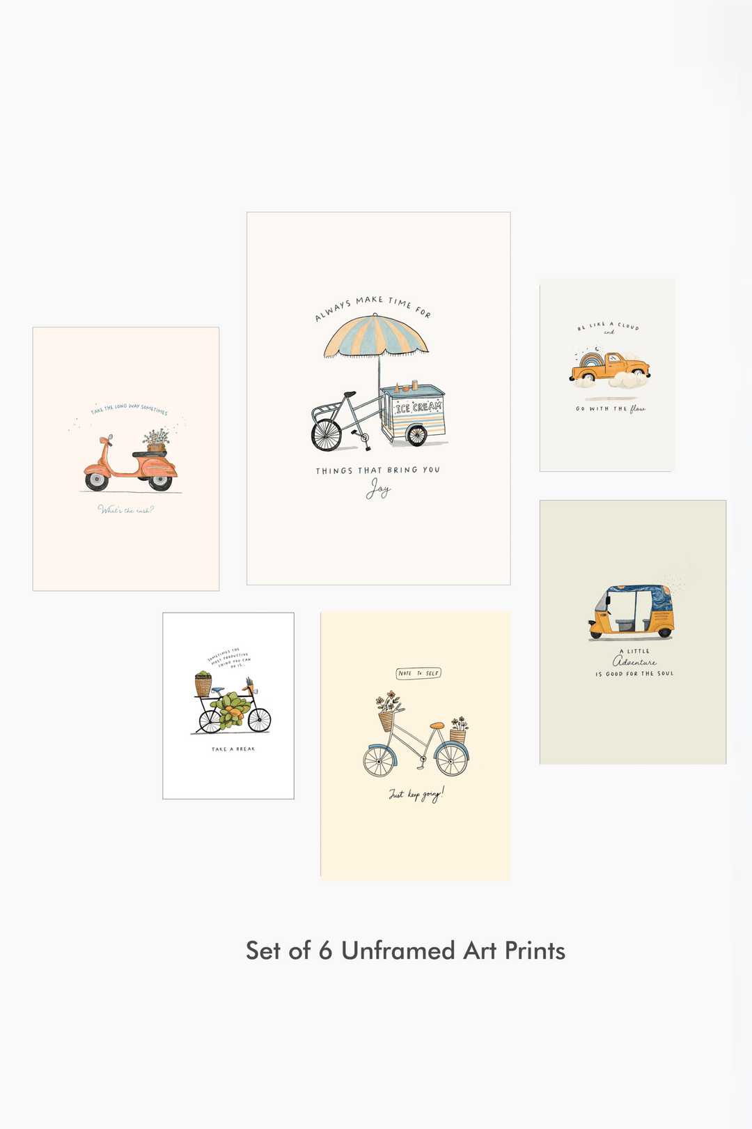 The Wall Of Simple Joys - Set of 6