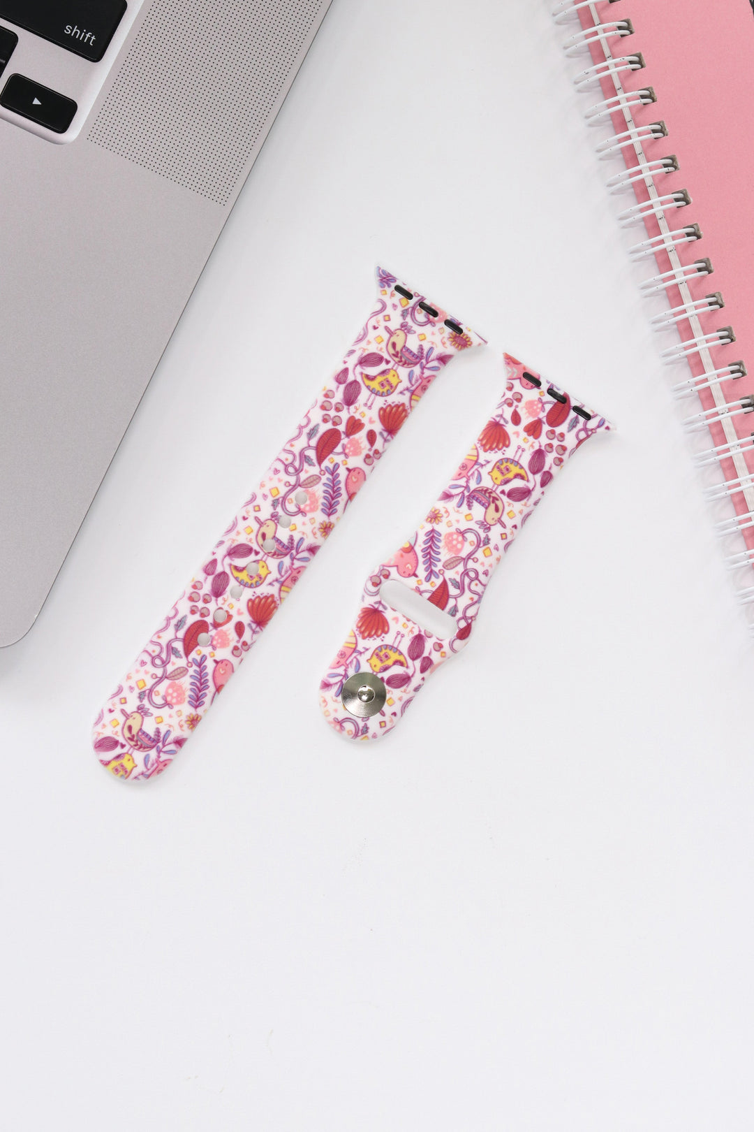 Bird Flow 22mm Watch Strap with Push Button