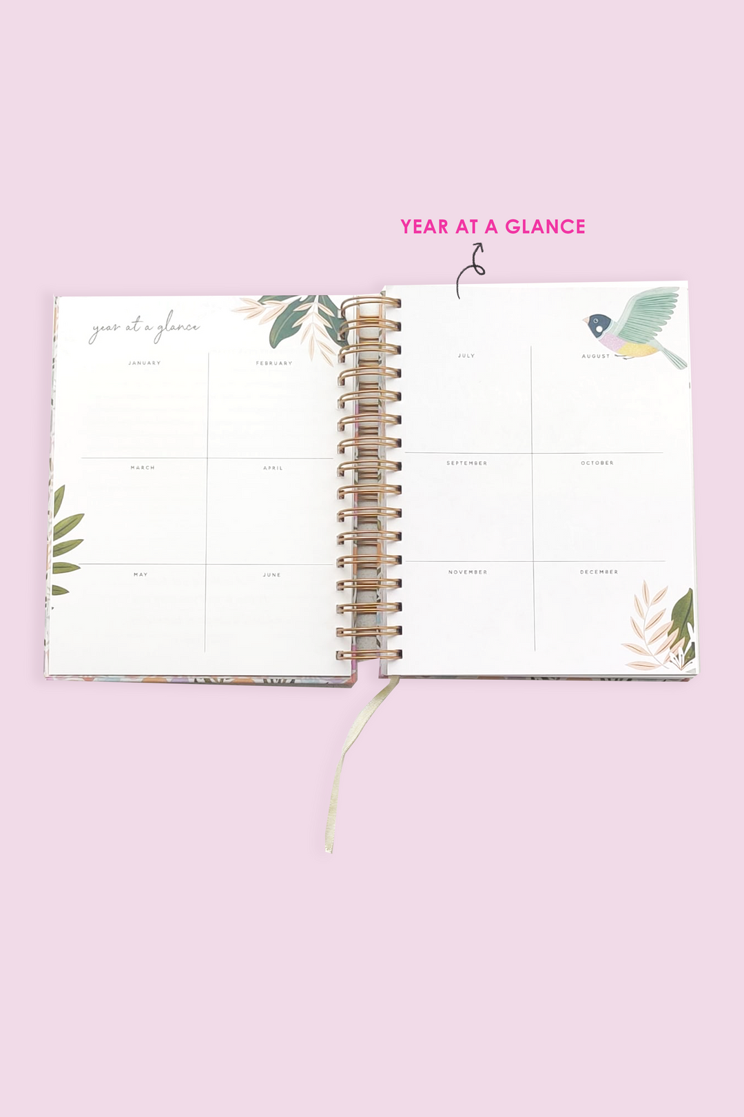 Bird Vines Wiro Undated Planner