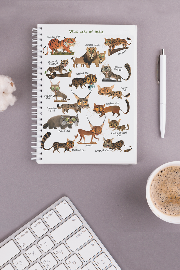 Wild Cats of India Notebook