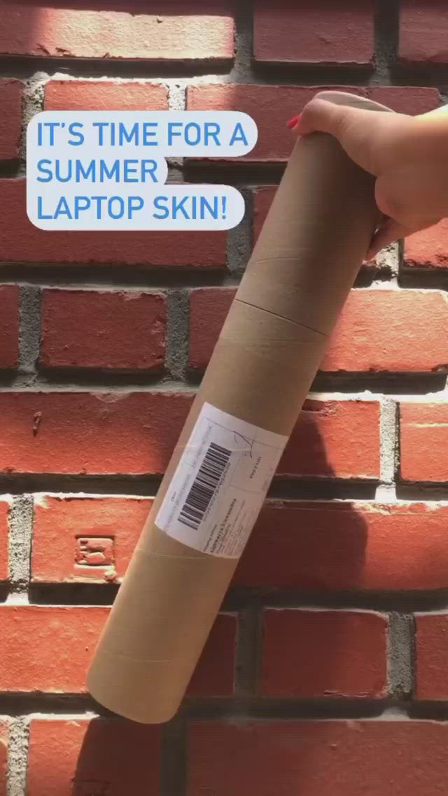 Blue Bloom Laptop Skin
