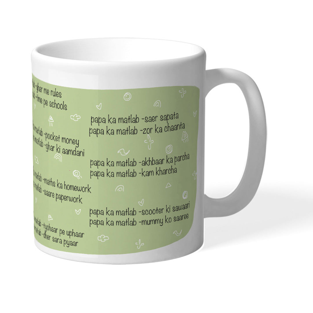 Papa Ka Matlab Mug