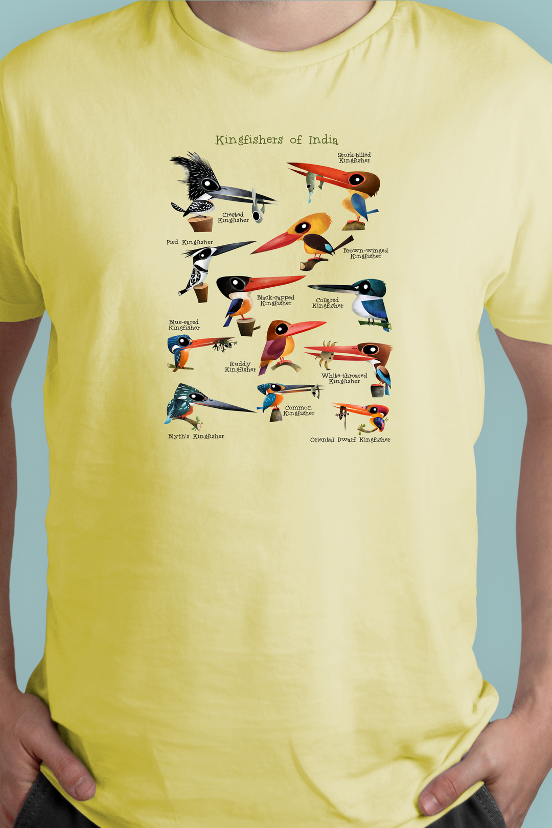 Kingfishers of India T-shirt