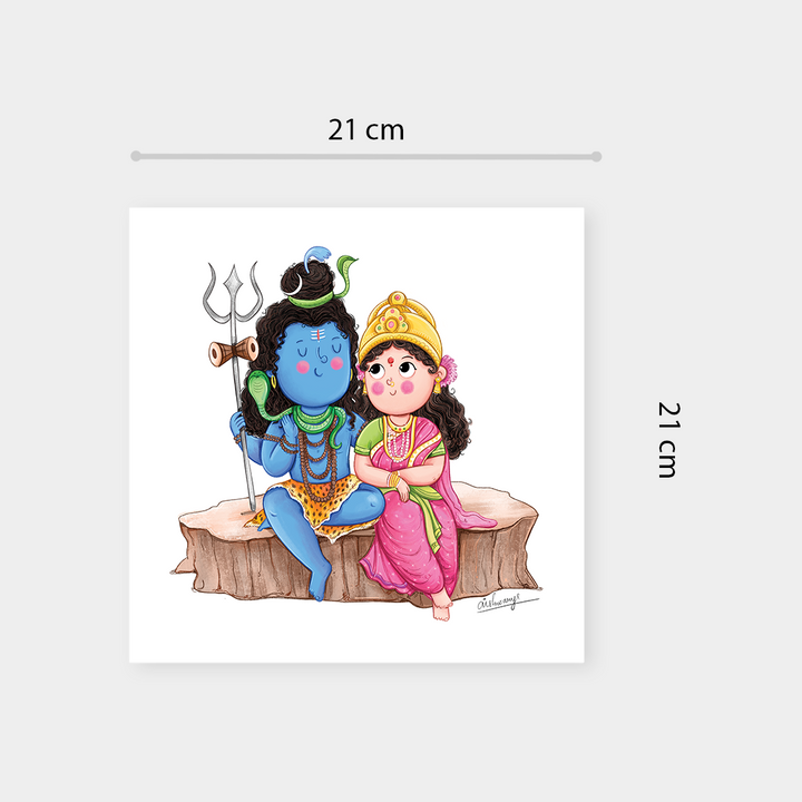 Shiv Parvati Wall Art