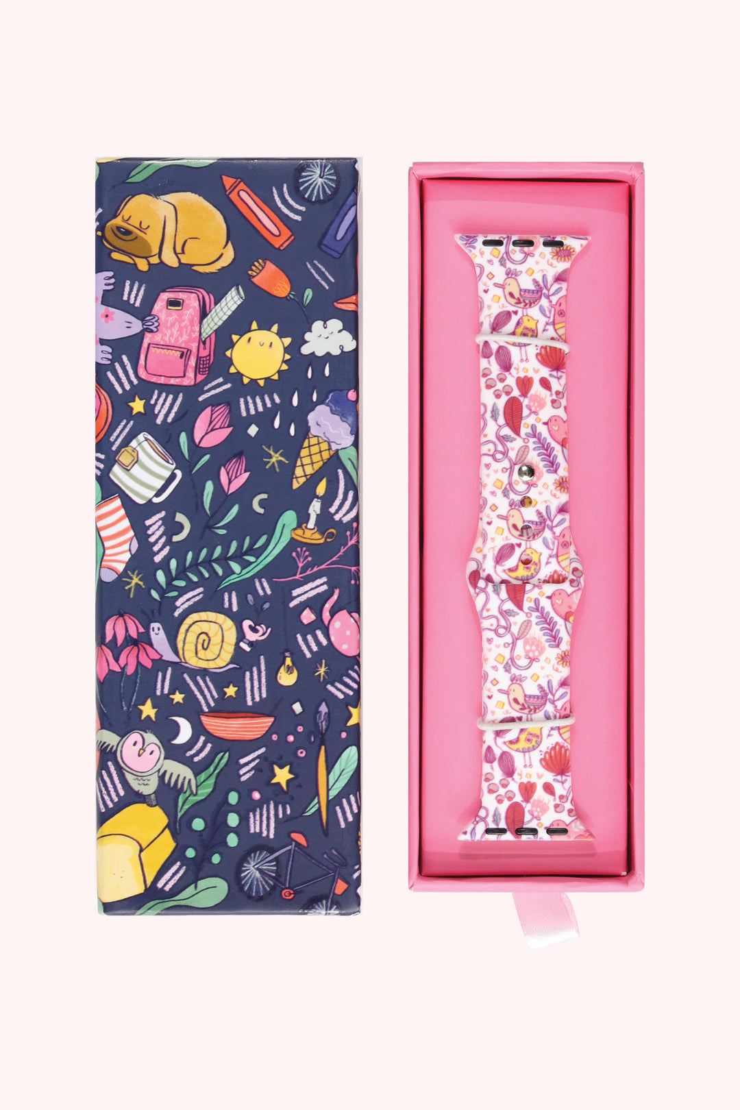 Bird Flow 22mm Watch Strap with Push Button