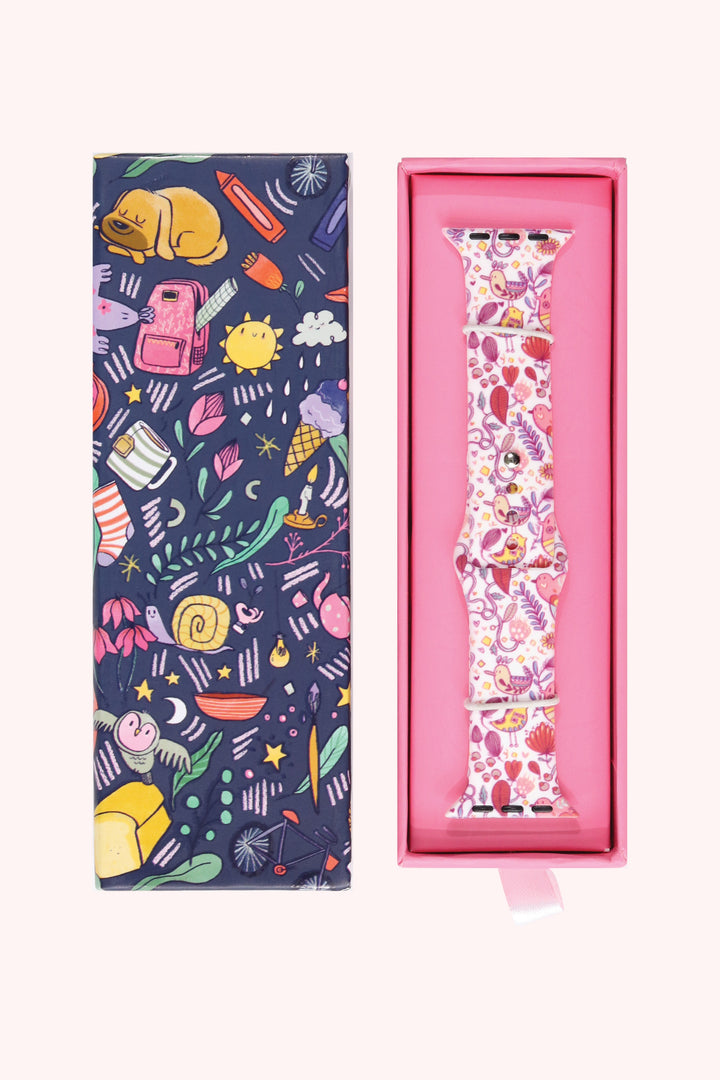 Bird Flow 22mm Watch Strap with Push Button