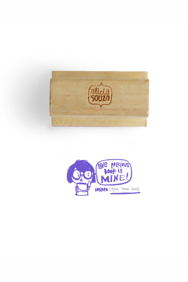 Custom Precious Book Stamp (Girl)