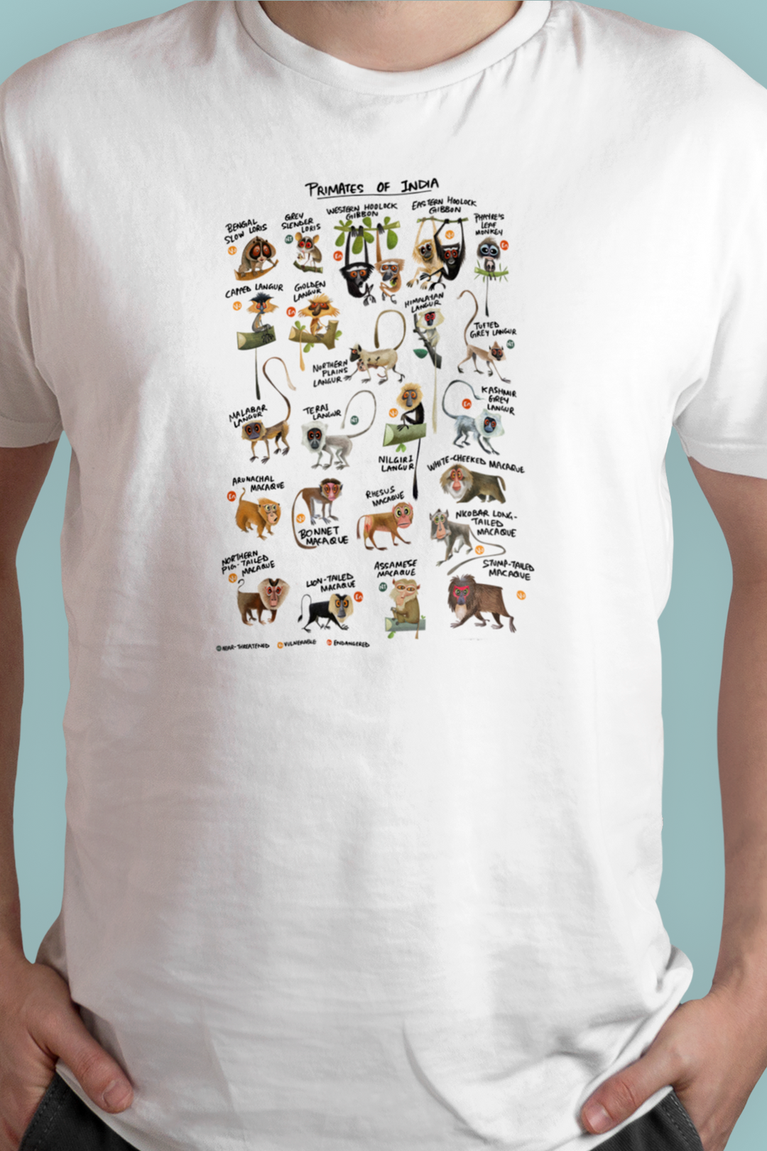Primates of India T-shirt