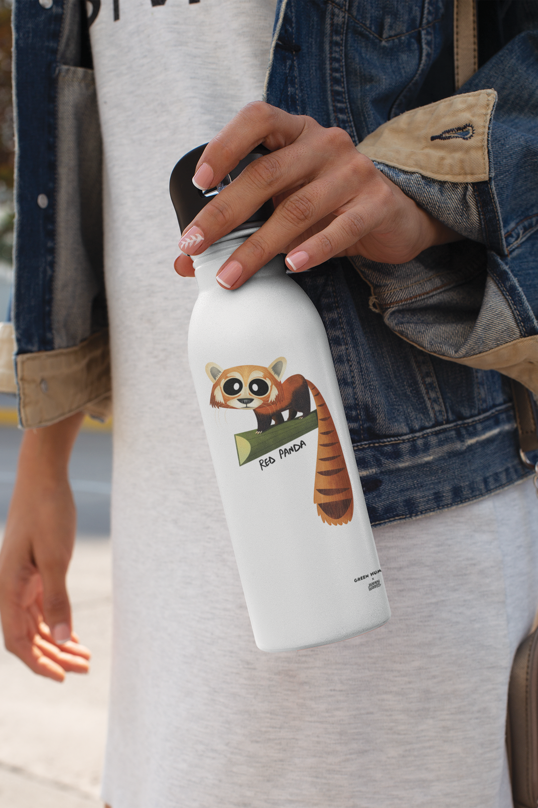 Red Panda Water Bottle