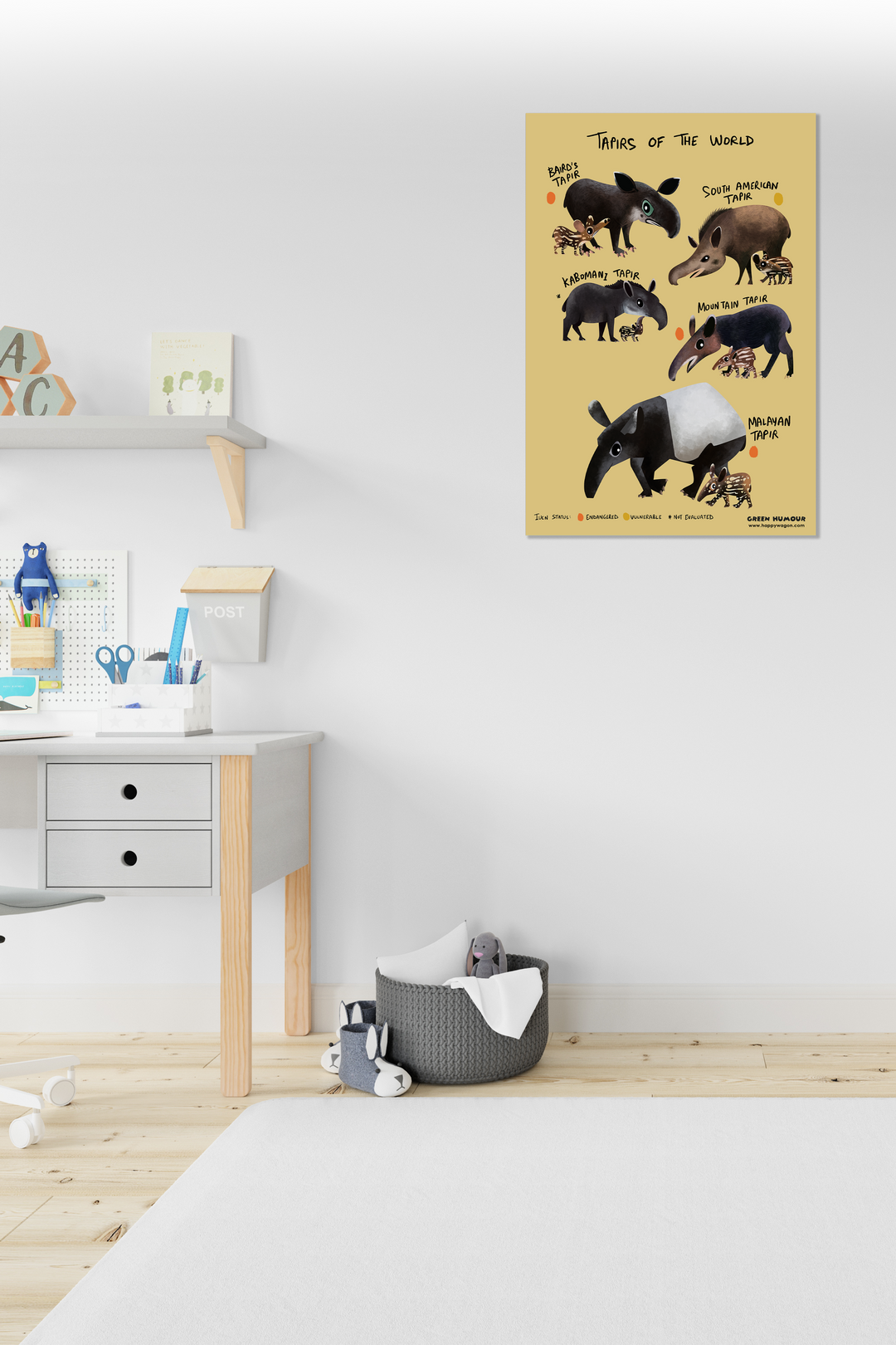 Tapirs Of The World Non-Tearable Poster