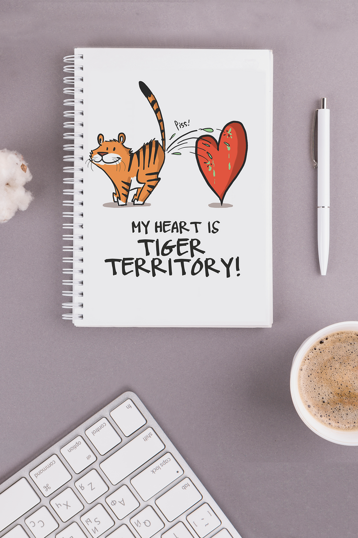 My Heart is Tiger Territory Notebook
