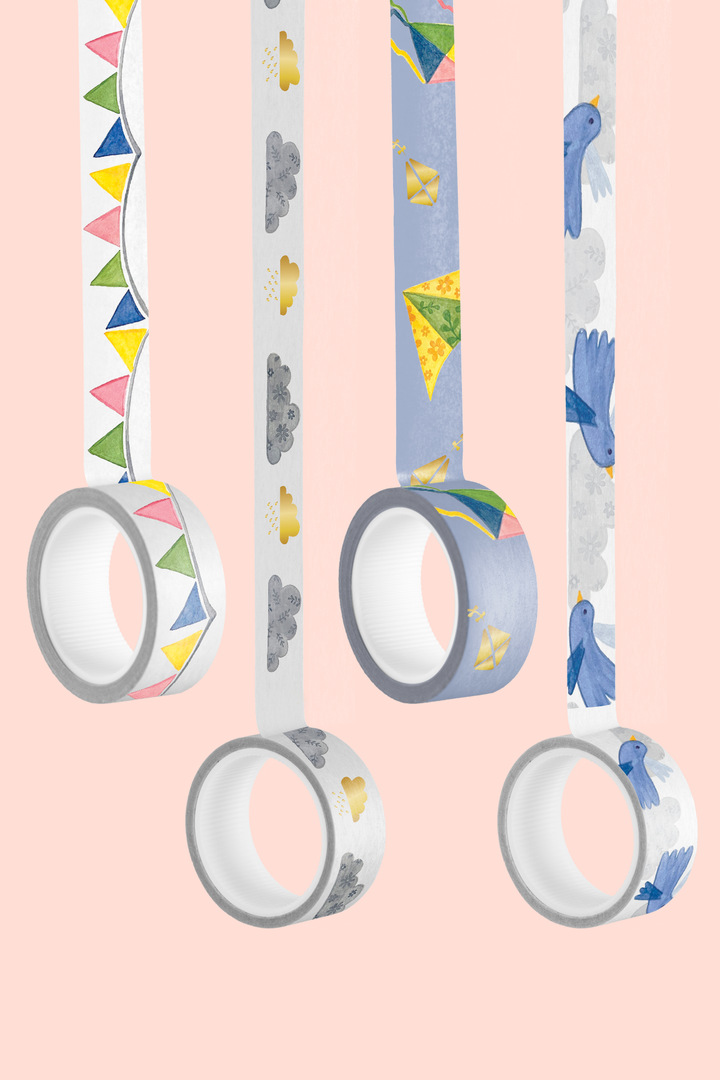 Happy Heavens Pack of 4 Washi Tapes