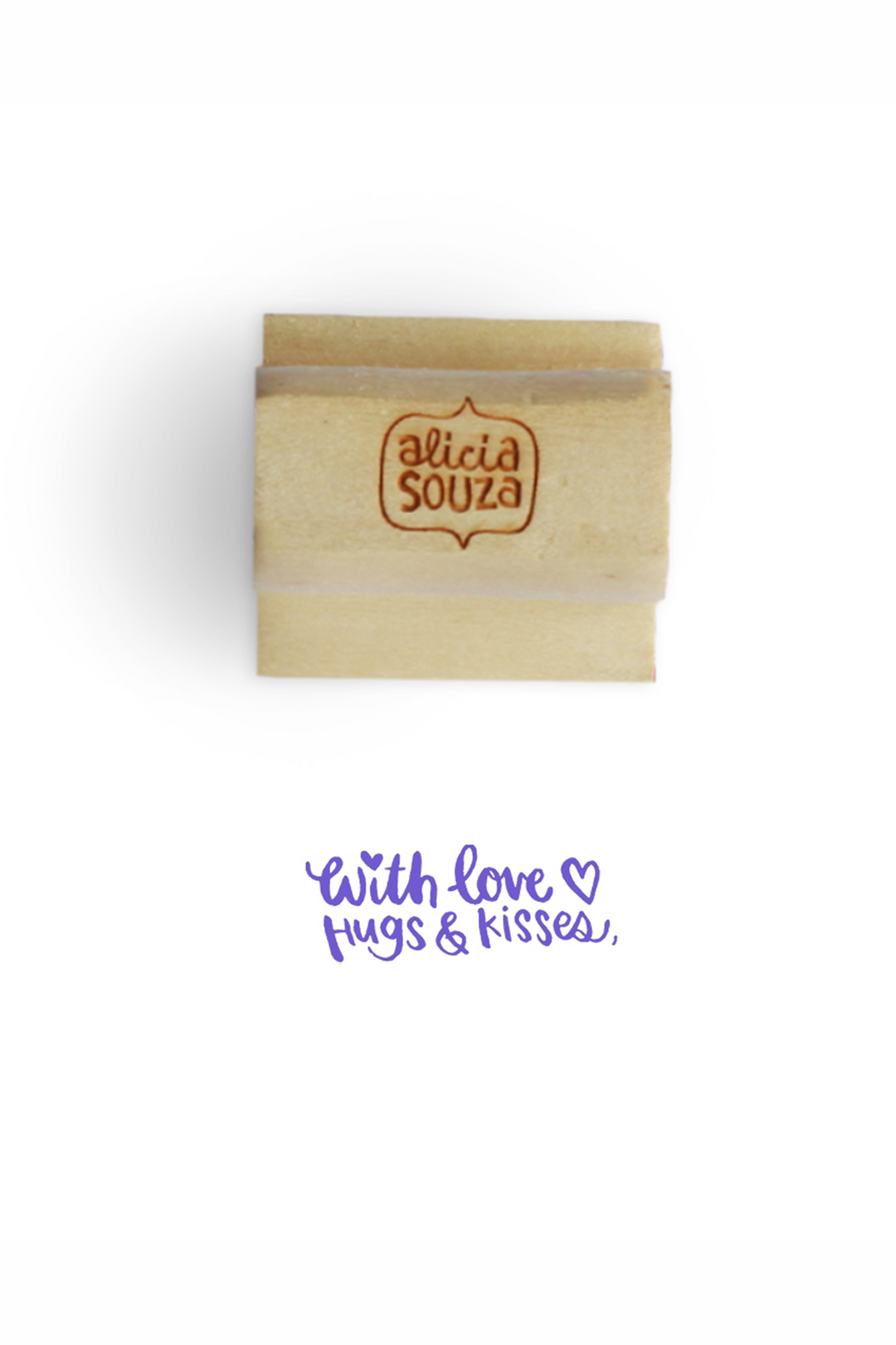 With love Name Custom Stamp