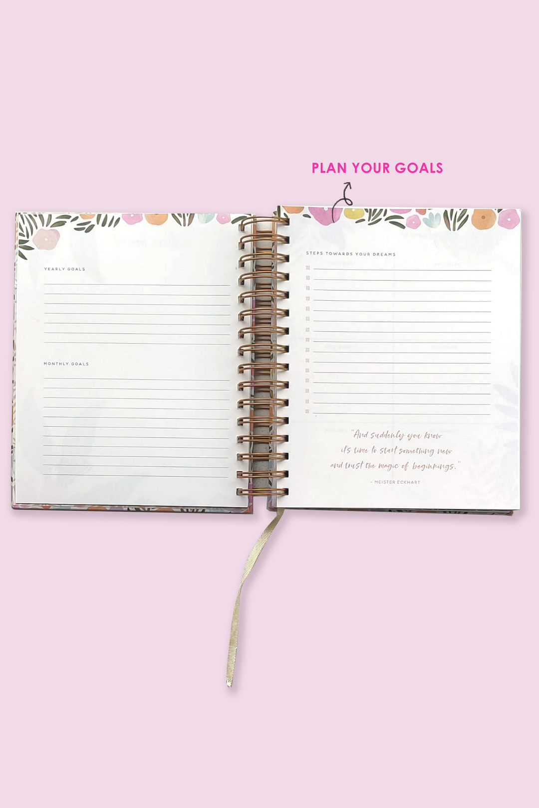 Happy Florals Wiro Undated Planner